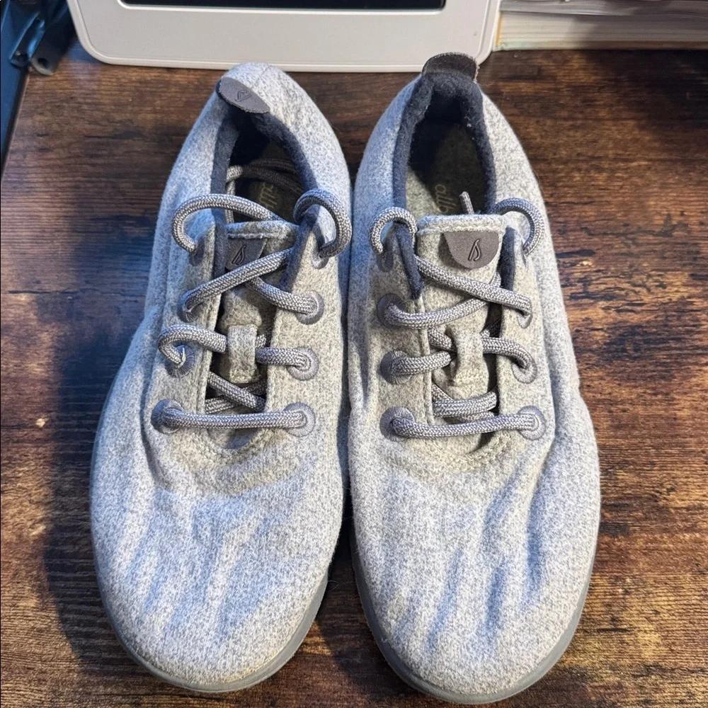 Allbirds Women’s Wool Runners Grey Merino Wool Sneakers Size 8